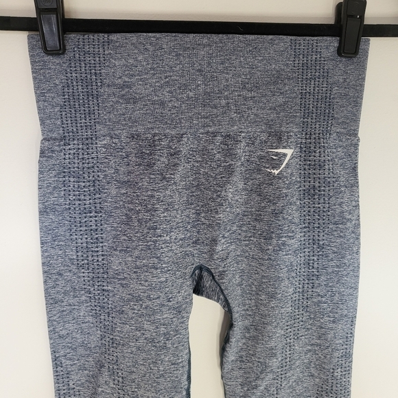 EUC Gymshark Vital Seamless Legging Blue Grey Marl Small - Picture 2 of 14